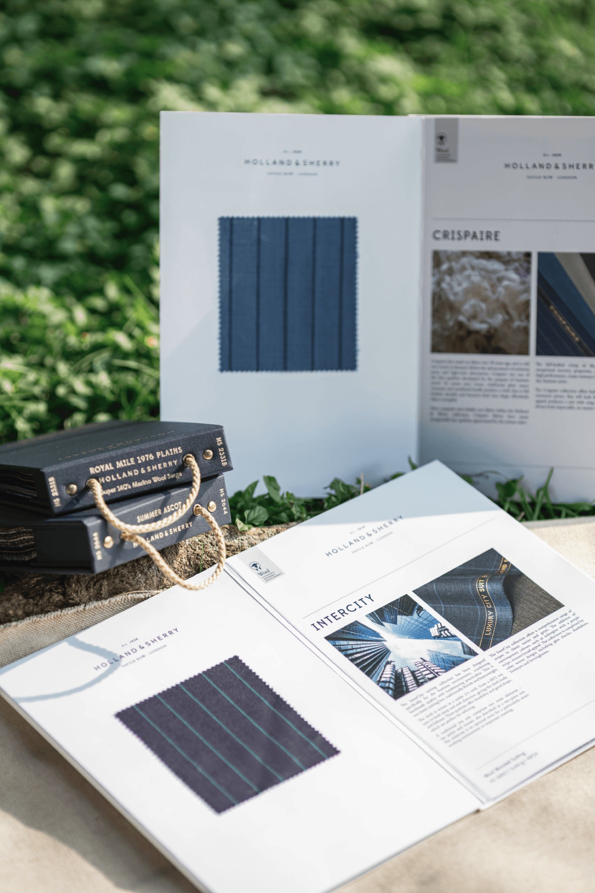 Holland & Sherry Summer Ascot 面料細節